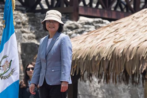 Taiwan’s president wraps up Guatemala visit, heads to Belize